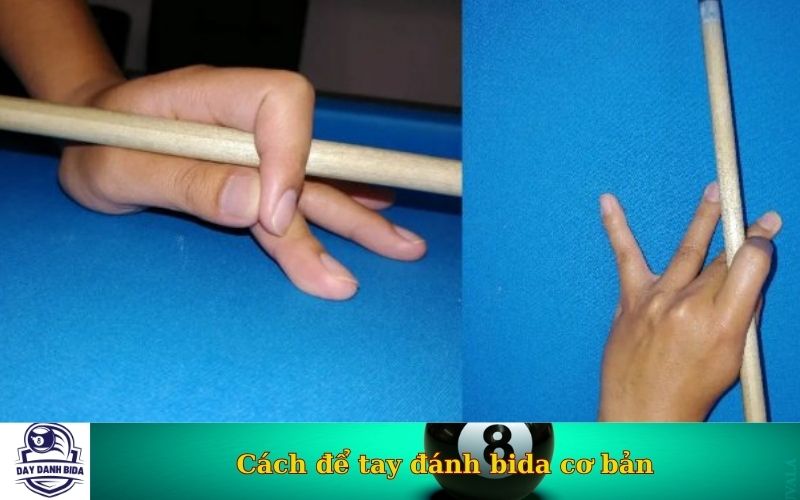 Cách để tay đánh bida cơ bản