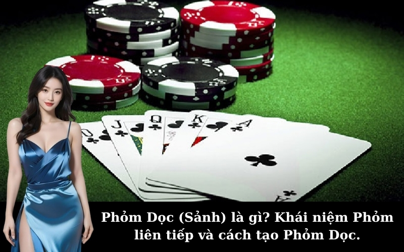 Phỏm Dọc (Sảnh) là gì? Khái niệm Phỏm liên tiếp và cách tạo Phỏm Dọc.