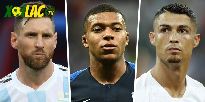 Ronaldo Messi Mbappé đại diện cho ba thế hệ bóng đá nối tiếp nhau